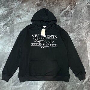 Black Hooded Sweatshirt By Vetements